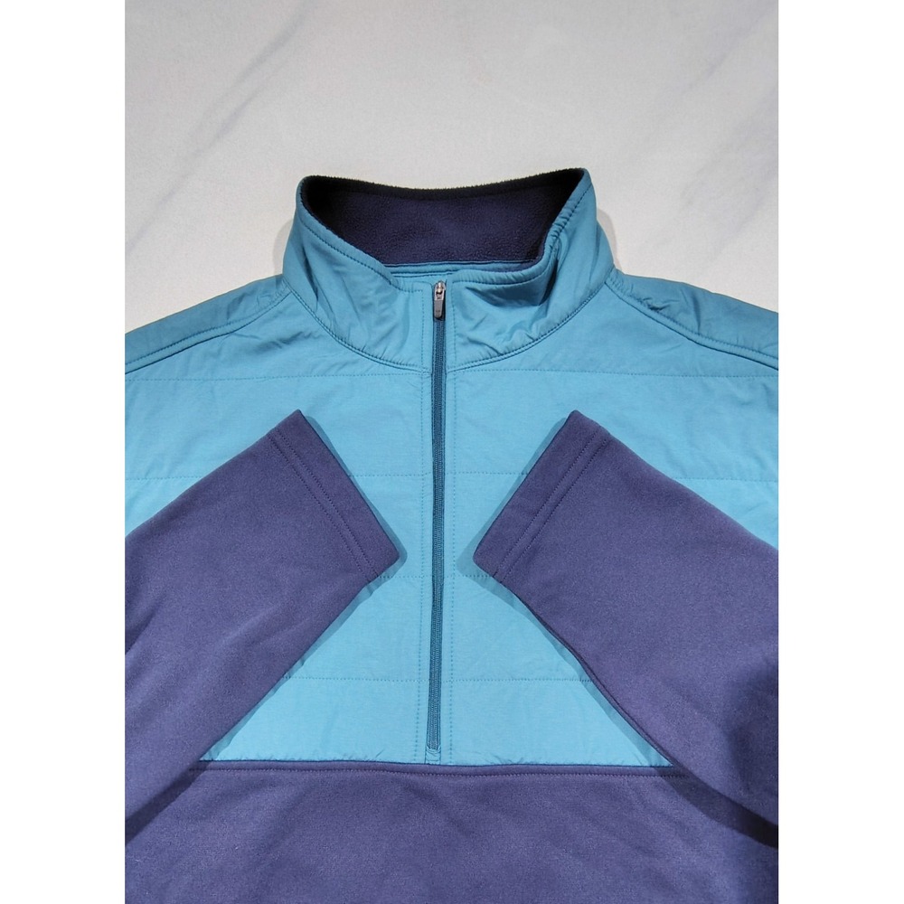Peter Millar Pullover Mens Large Blue Crown Sport Half zip Hybrid Golf L